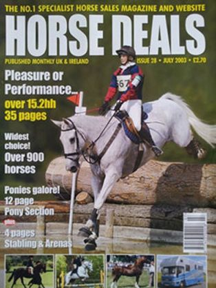 Claire on the cover of Horse Deals